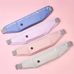 Riñoneras para correr de tres secciones, transpirables, impermeables, para correr, maratón, cinturón, bolsa deportiva ligera para teléfono