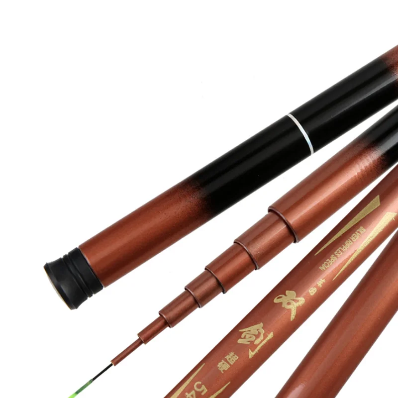 Caña de pescar telescópica de fibra de carbono, alimentador de caña de pescar de carpa, 4,5/5,4/6,3/7,2/8,0/9,0/10/11m