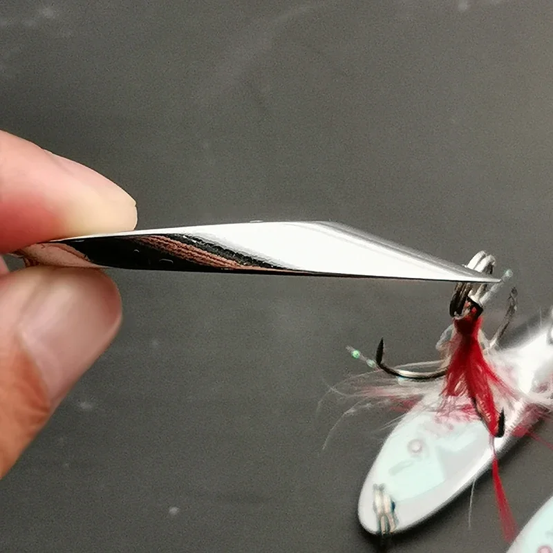 1 Uds 7/10/14/21g lentejuelas biseladas láser artificiales lentejuelas cuchara de plata señuelo cebos de pesca señuelos de mar herramienta para Wobblers Spinner - imagen 4