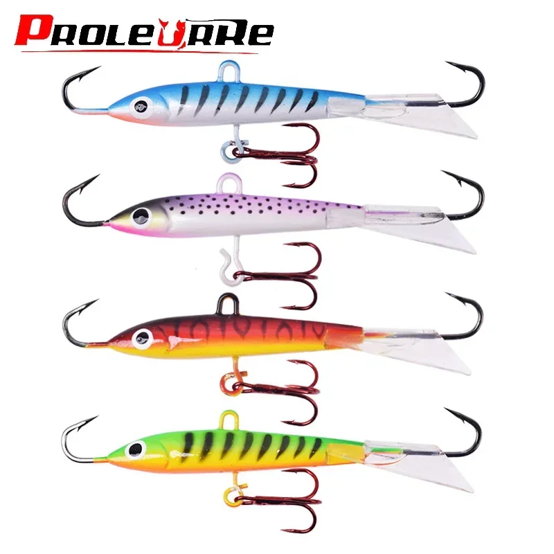 Señuelo de pesca en hielo para invierno, cebo de 8cm/18g, equilibrador de Jigging para lubina, Lucio, carpa, perca, aparejos de pesca, 1 ud.