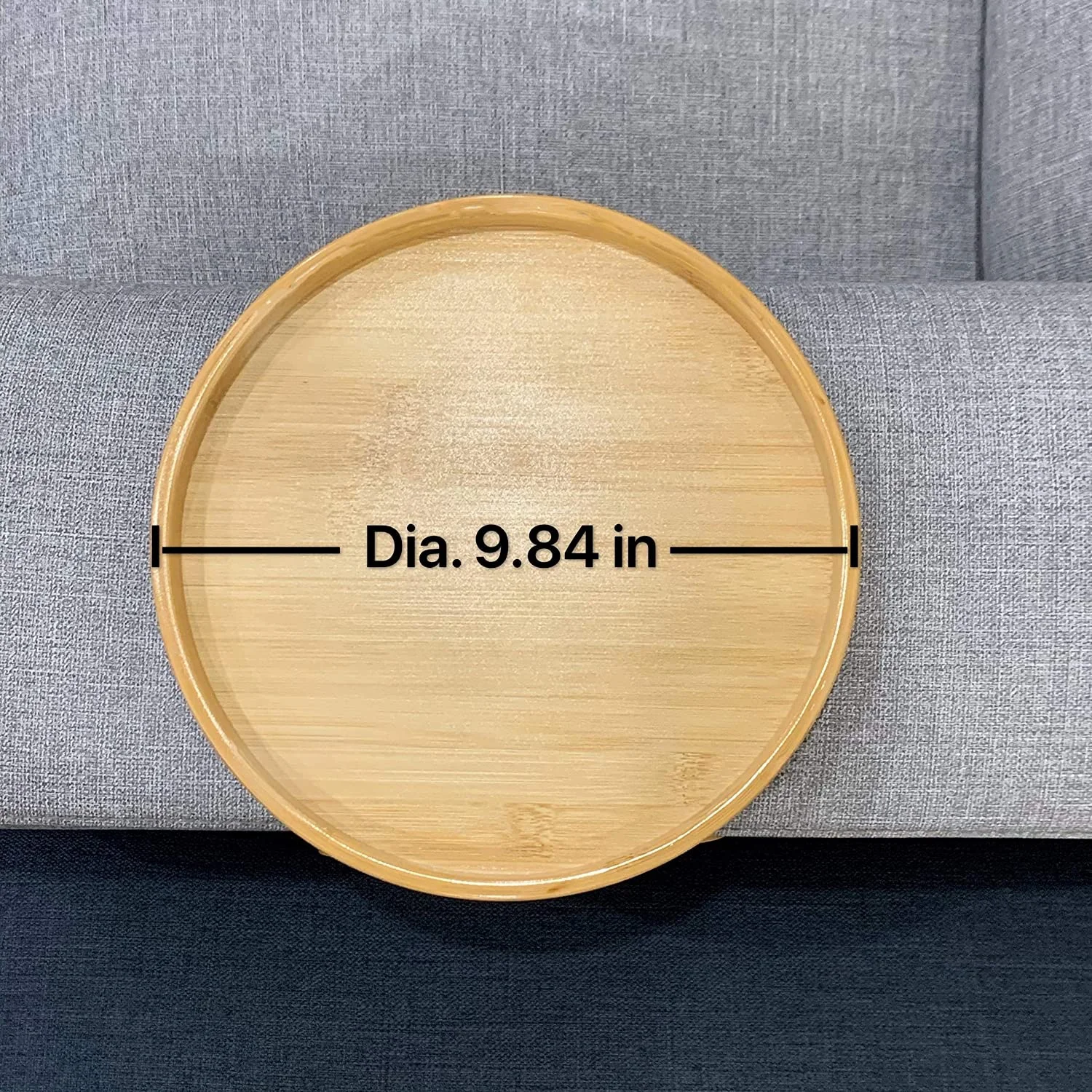 Bandeja para sofá, mesa, reposabrazos para sofá, bandeja con Clip, bandeja para sofá de madera Natural, práctica bandeja para aperitivos de TV para Control remoto, aperitivos de café - imagen 5