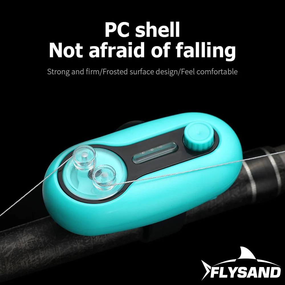 Alarma mordida FLYSAND montada en caña de pesca