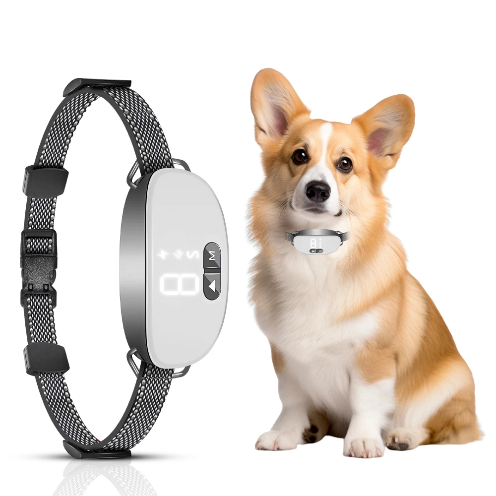 2024 nuevo Collar inteligente para ladridos de perros, Collar inteligente recargable para ladridos, Collar de entrenamiento antiladridos, sensibilidad ajustable