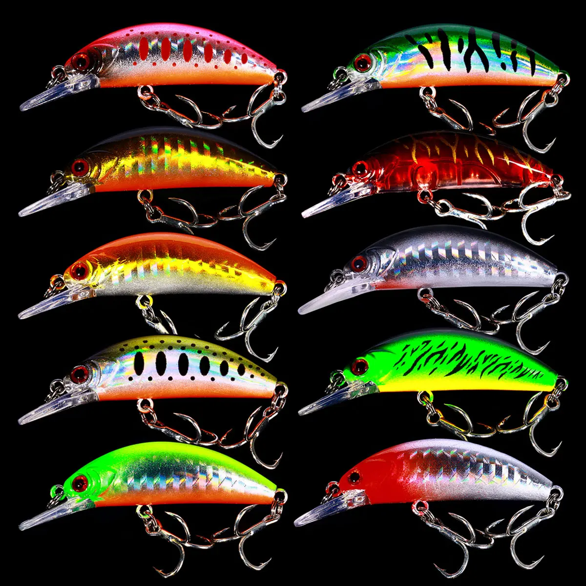 Mini Jerkbait Hundible para Perca – Señuelo Rígido Buceo Profundo - imagen 4