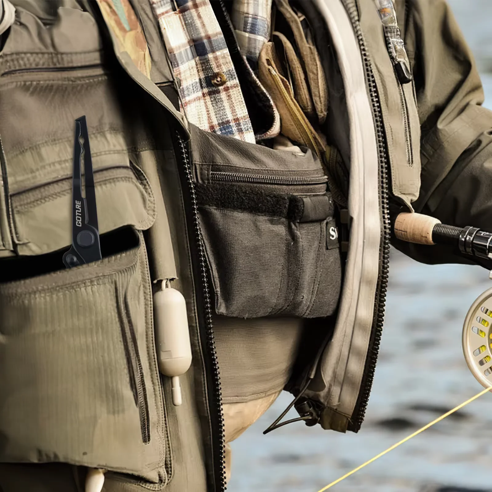 Alicates de pesca Goture multifunción – Acero inoxidable cortacabos - imagen 5