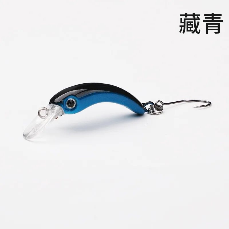 Mini Señuelos de Pesca de plástico duro, anzuelos triangulares, aparejos de lubina, 3,7 cm/1,5g, Crankbait - imagen 5