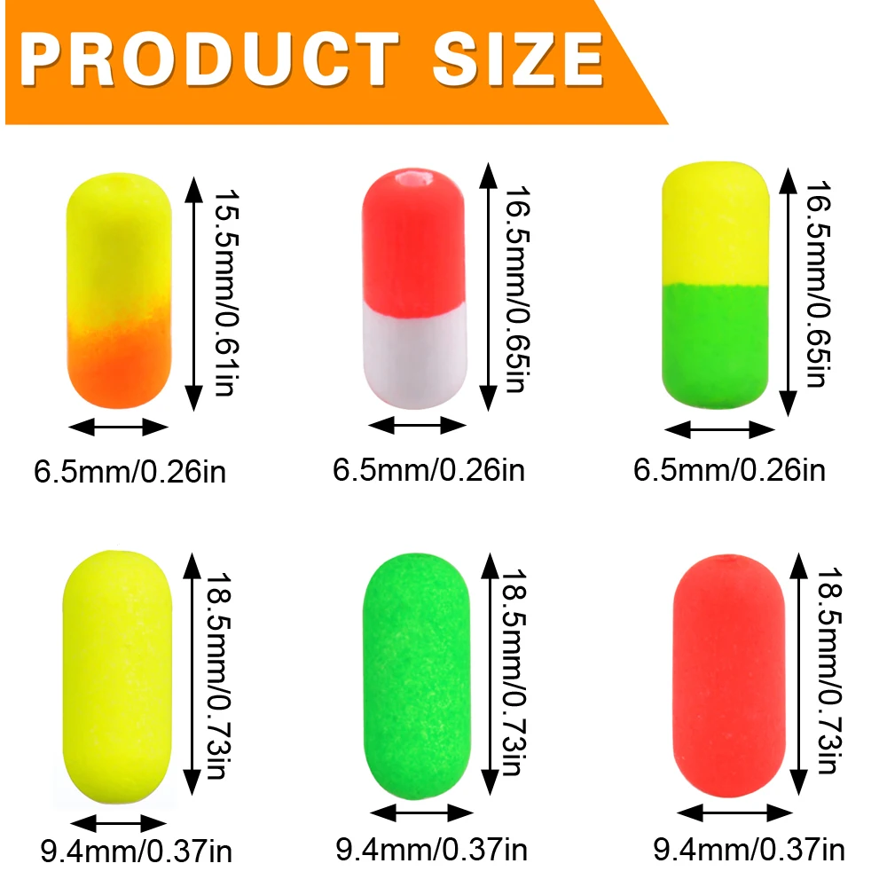 Pompano-flotadores de espuma para pesca, equipo de pesca con mosca, para trucha, Catfish, Walleye, 1000 piezas - imagen 2