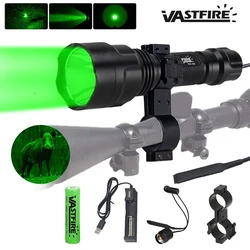 Linterna táctica LED C8 verde/roja/blanca – Soporte rifle y_remote switch