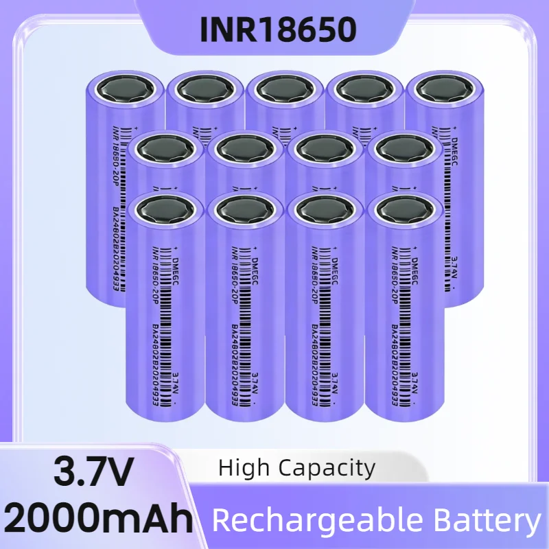 Batería recargable litio INR18650 2000mAh – 20A descarga para drones