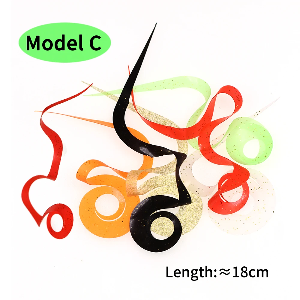 LIONRIVER 20 piezas faldas de silicona para pesca pargo pesca en agua salada Madai Jig Trailers Spinnerbait piezas deslizantes de cobre/plástico - imagen 4