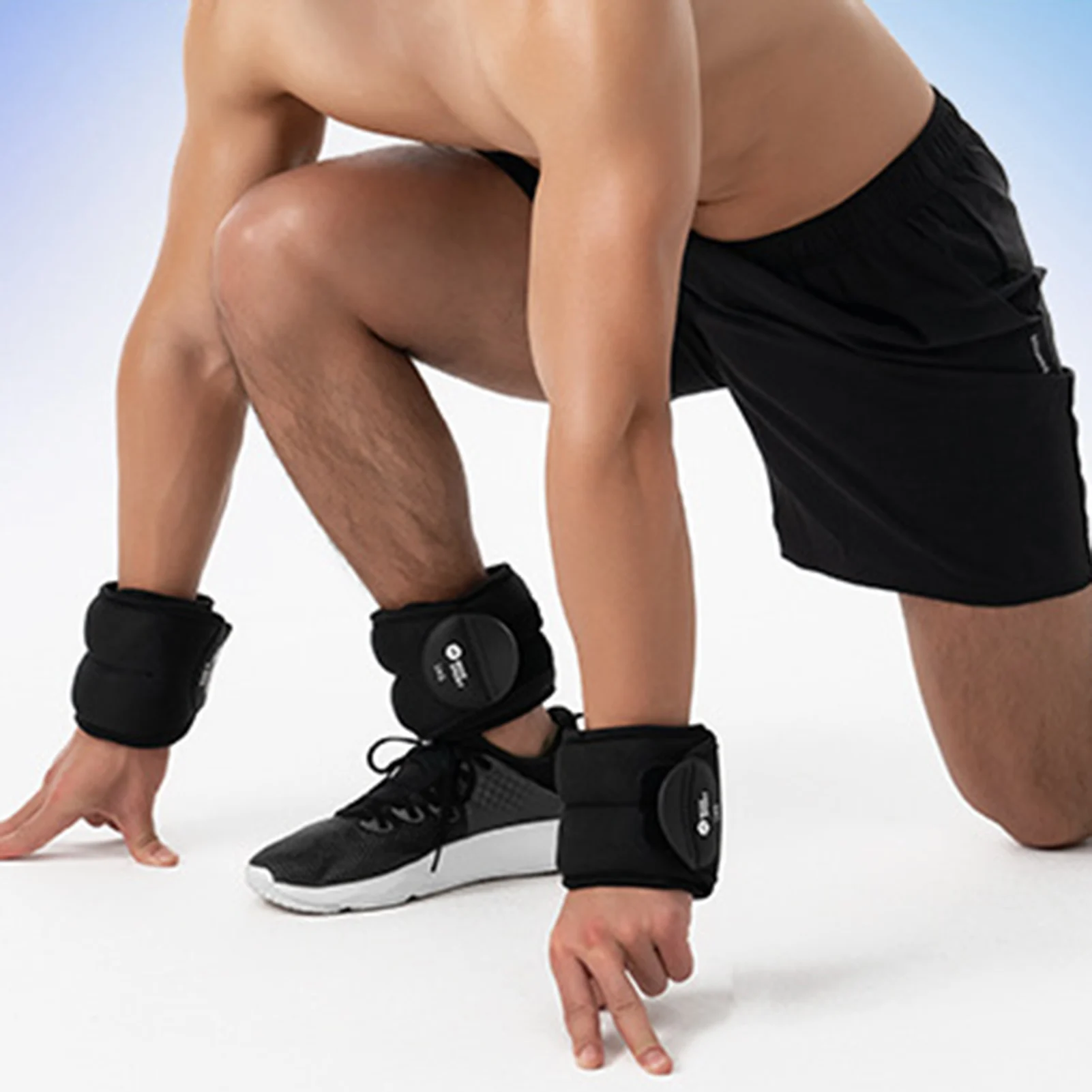 Bolsa de arena portátil para deportes al aire libre, bolsa de arena para muñeca y tobillo, 0,5 kg, para ciclismo, correr, bailar, Fitness, entrenamiento muscular, herramienta de ejercicio, 2 uds. - imagen 2