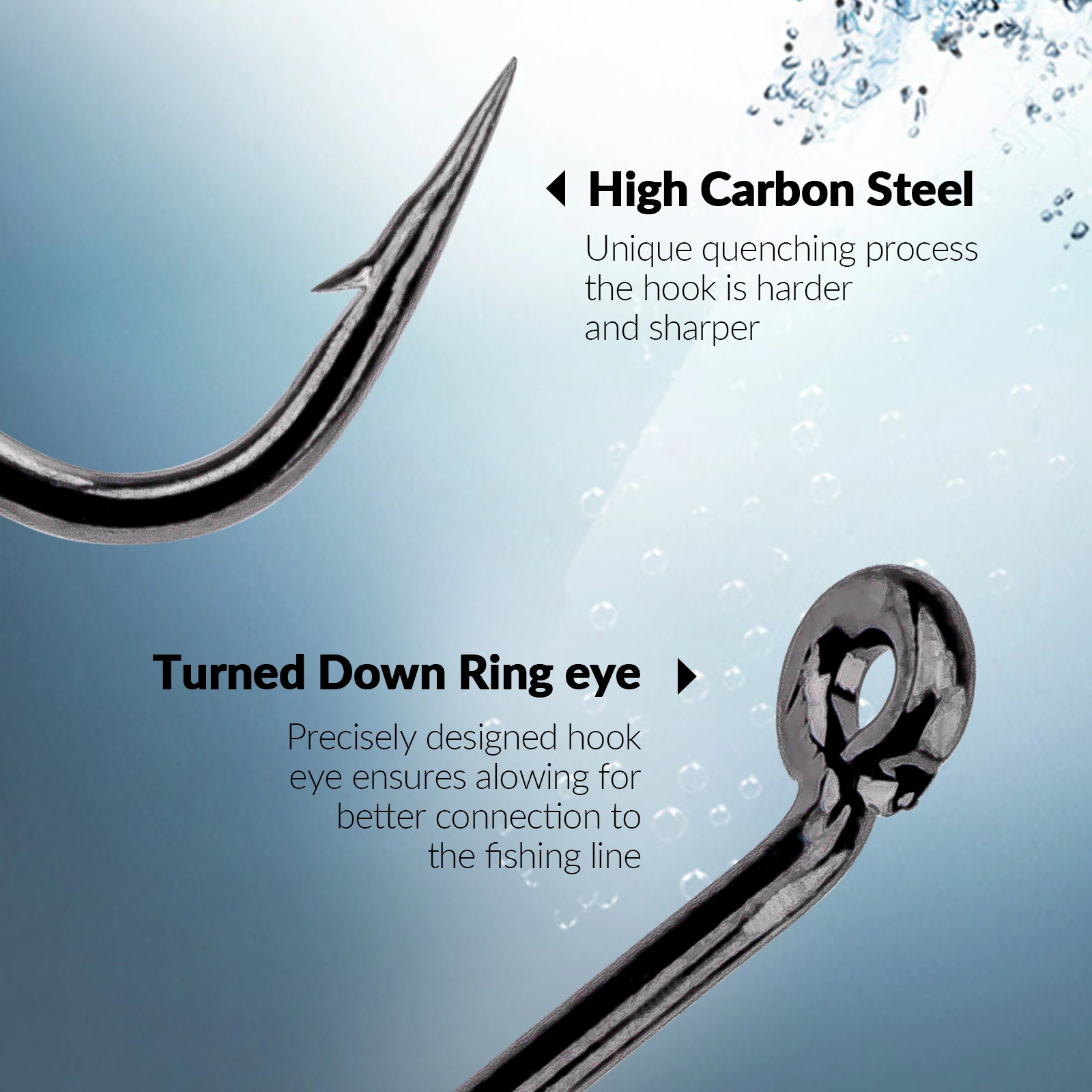 THKFISH 250 Uds Kit de anzuelos de pesca con mosca Mini vástago juego de anzuelos de atado de moscas secas 22 #   20 #   18 #   16 #   14 #   Gancho de púas con plantilla para serpentina ninfa - imagen 4