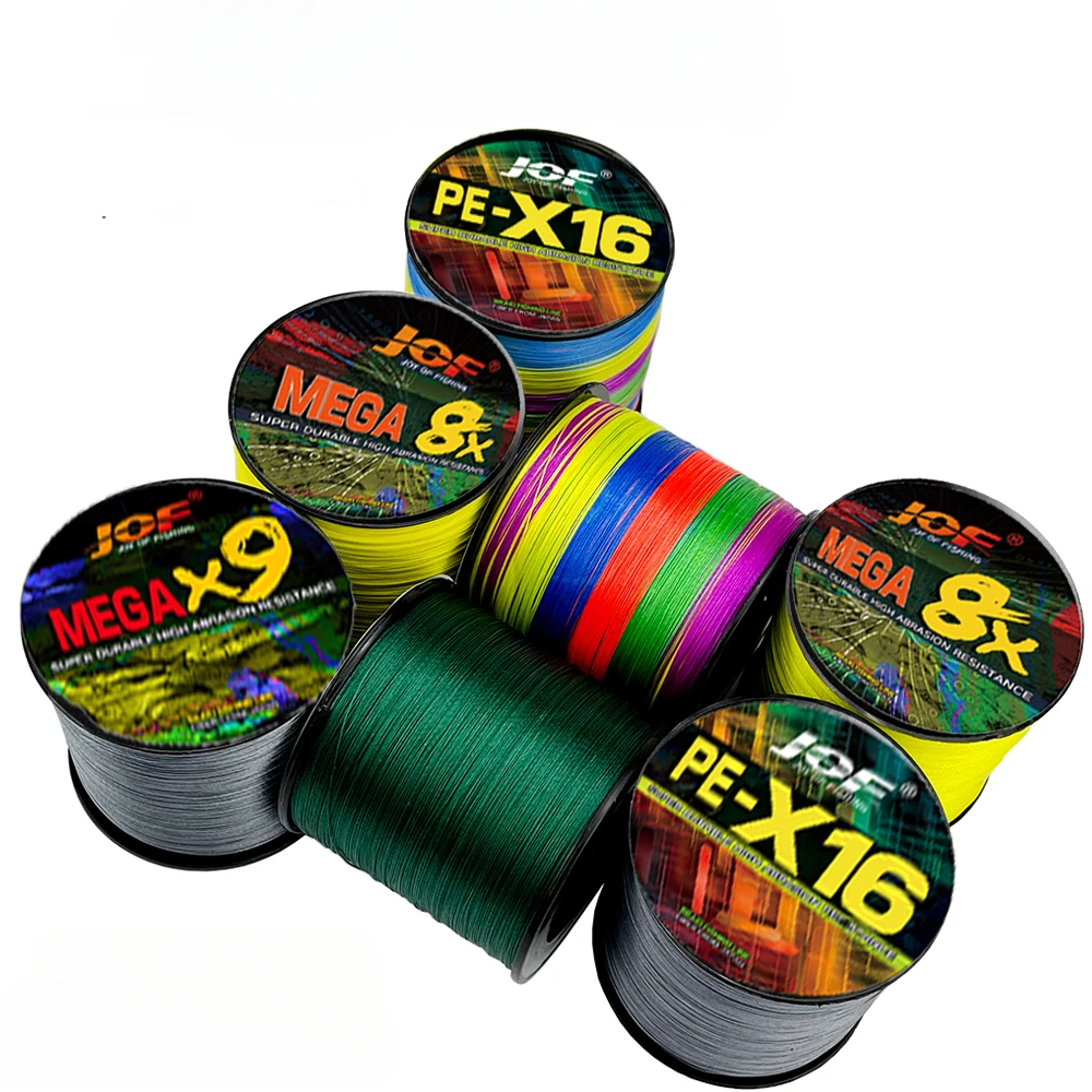 JOF 18-200LBS línea de pesca de mar Ocean Rock líneas de pesca trenzadas X16X9X8 núcleo mayor densidad y línea más fuerte 300M 11,3 kg-91 kg - imagen 4