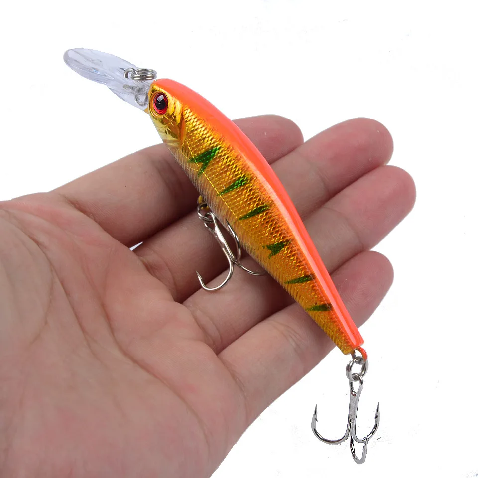 Señuelo de pesca Minnow, Jerkbait, cebo duro de plástico Artificial, Wobblers, Crankbait, Lucio, aparejos de pesca, 1 ud. - imagen 3