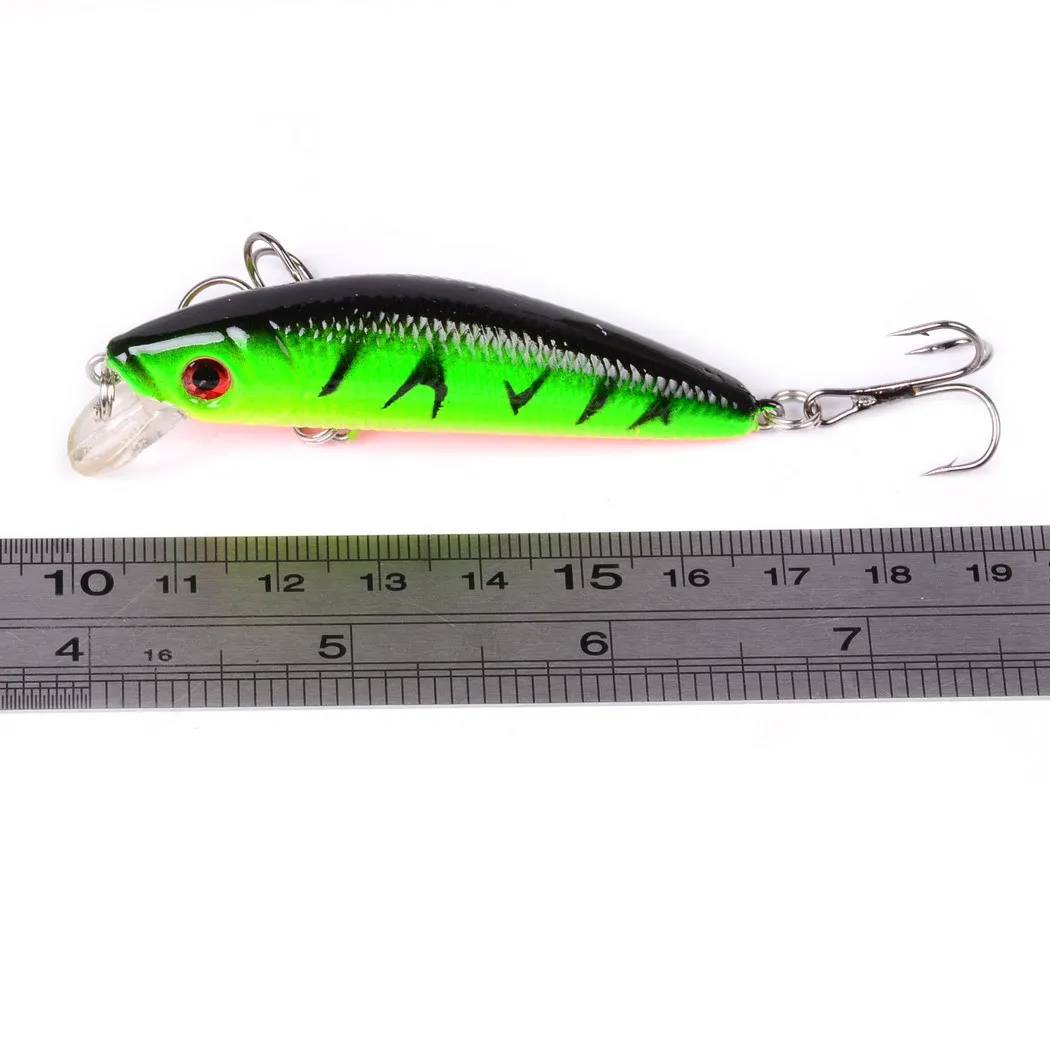 Señuelos de pesca de pececillo que se hunden, 70mm, 8,5g, cebo duro Artificial, Crankbait para lubina de agua dulce, Jerkbait, equipo de Swimbait de plástico - imagen 5