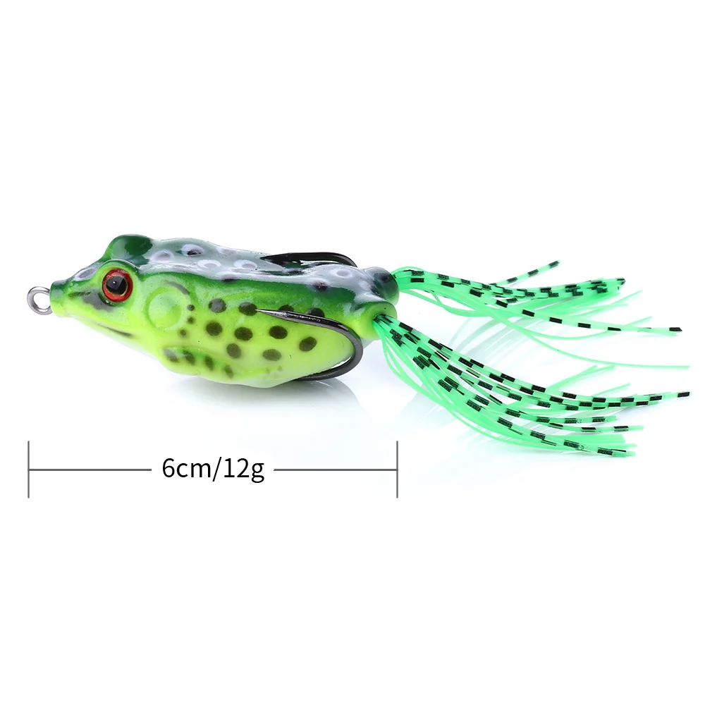 Señuelo rana 6 cm – Doble anzuelo anti‑enredos para lubina y lucio - imagen 5