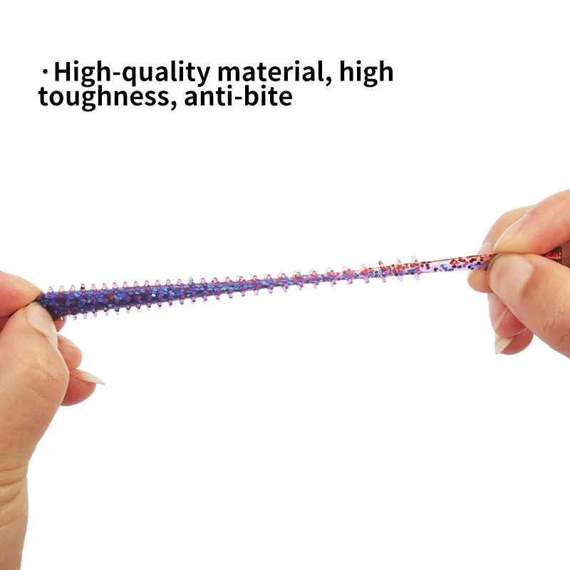 Señuelo de pesca con cebo suave de silicona, cebo de pesca con partículas, 80MM, 120MM, Lucio, perca, pesca, cebo Artificial, cebo de simulación ры jah - imagen 5