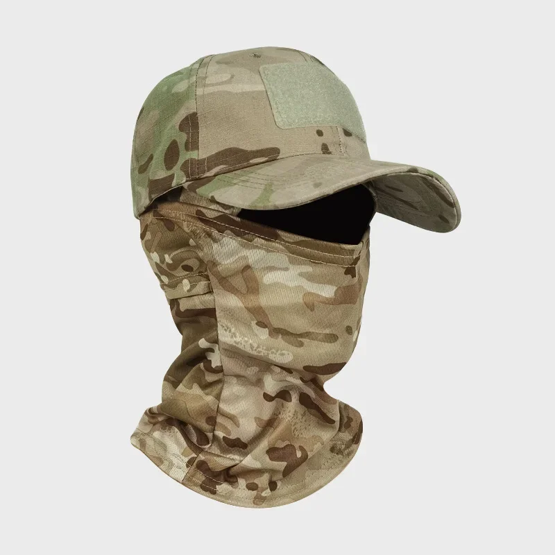 Gorra de béisbol con máscara de camuflaje táctico, gorros del ejército militar, Skullies, gorro de punto Unisex, Hip Hop, gorra elástica para exteriores - imagen 5