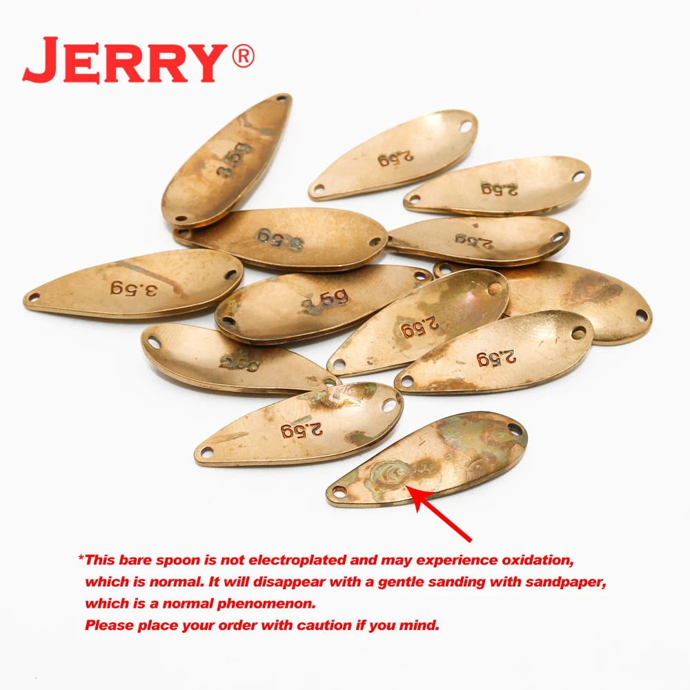Jerry Shengyu 2,5g 3,5g cebo cuchara para trucha sin pintar flujo en blanco Señuelos de Pesca de Metal perca salmón Lucio Pesca Spinner - imagen 4