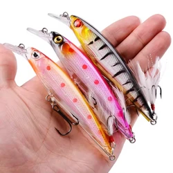 Señuelo de Pesca de pececillo láser, anzuelos de Pesca de 13,6g/11,2 cm, aparejos Wobbler, Crankbait Artificial, cebo duro japonés, Swimbait, 1 Uds.