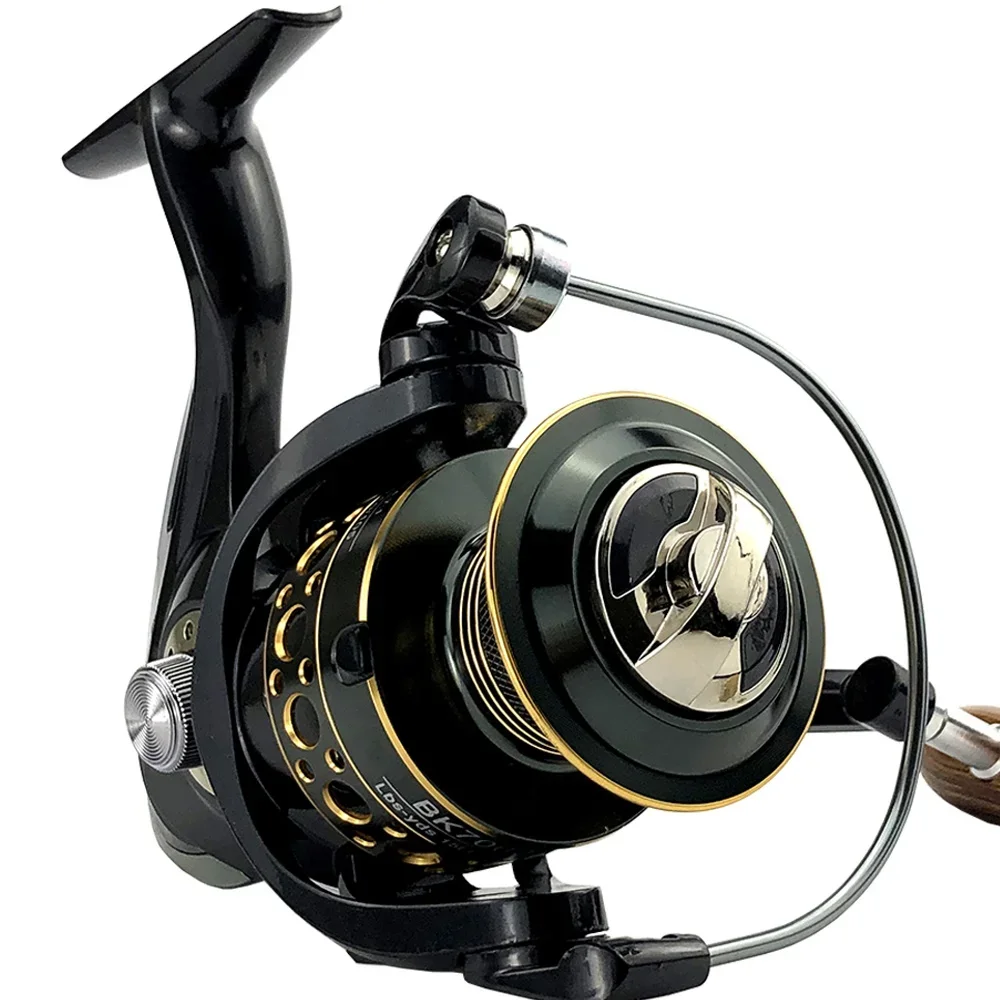 Carrete de pesca de línea de Metal Copa 2000-7000, potencia de arrastre máxima de 8-10Kg, rueda giratoria de pesca de bobina, carrete profundo adecuado para todas las aguas - imagen 5