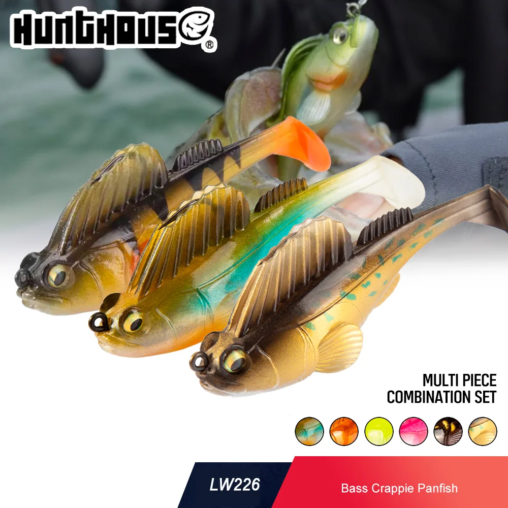 Hunthouse Combo Pack Jig Head señuelo suave 7/10/14/21/28g Swimbait Pike Bass Shad para pesca perca pez de agua salada Jig pesca