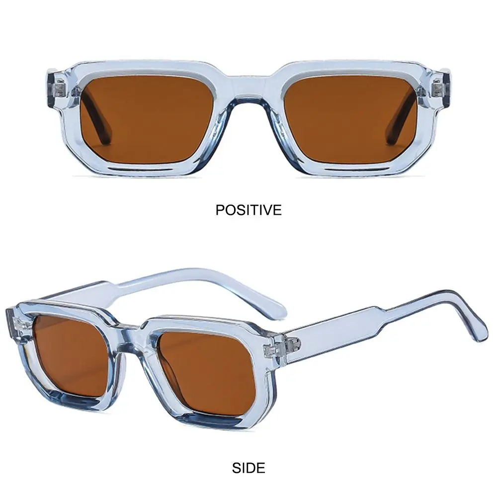 Gafas de sol Retro con montura cuadrada pequeña para hombre y mujer, lentes de sol con protección UV400, Estilo Vintage Punk, para deportes al aire libre, Y2K - imagen 4