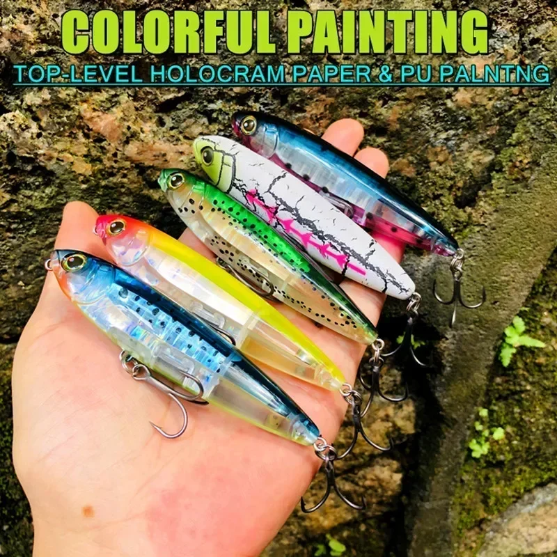 GREENSPIDER-señuelo duro flotante Topwater, cebo de lubina, superficie de pesca, 95mm, 19g, todo para pesca - imagen 3