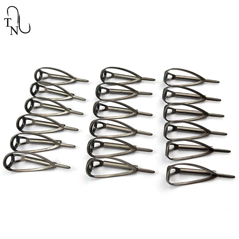 TN99 5 uds TUCRLST guías de punta de pesca construcción guías de caña de pescar anillo Kit de reparación de agua salada para accesorios de repuesto de pesca - imagen 5