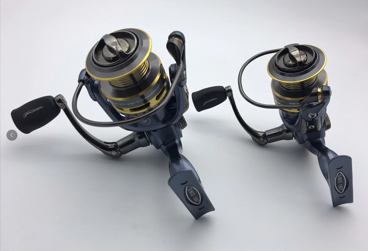 Pflueger-carrete de pesca giratorio, Original, 69 SP10 20 25 30 35 40 10 + 1BB 5,2: 1, Rotor de carbono ligero, señuelo de agua salada