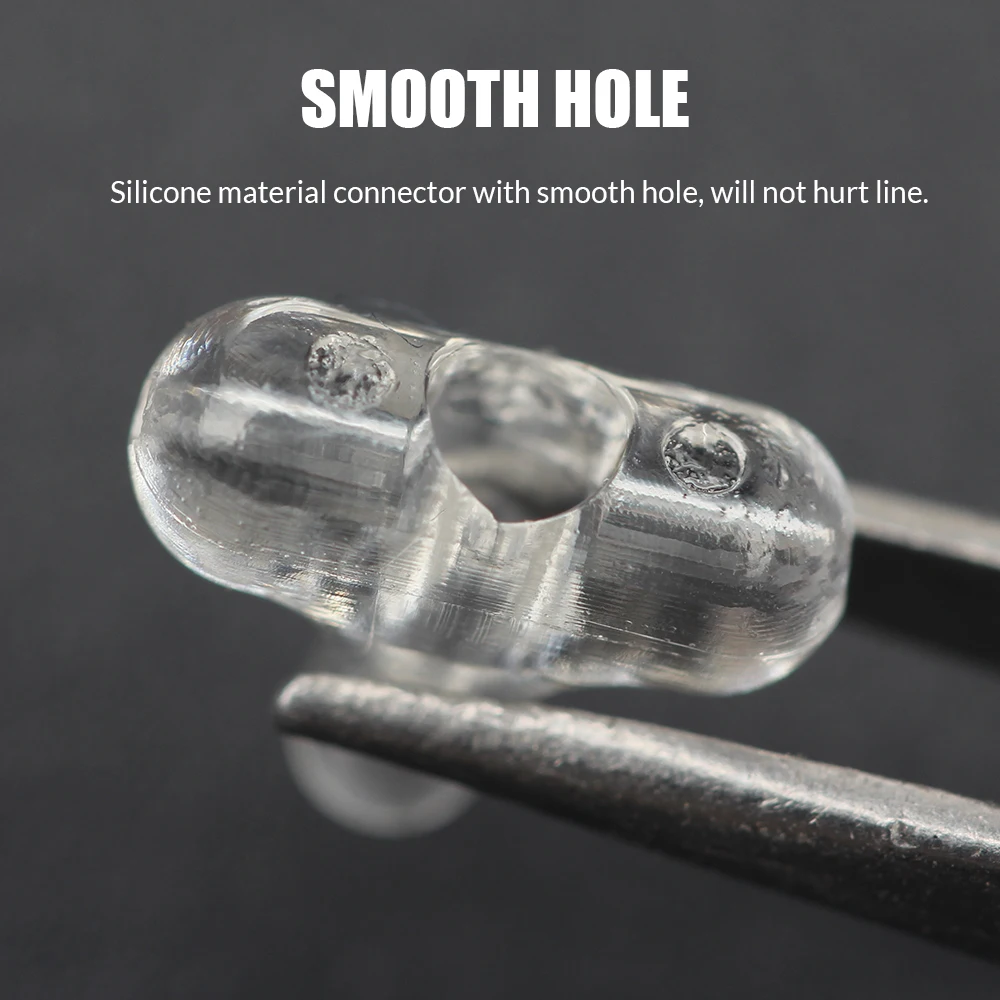 Cuentas cruzadas de pesca de 9KM con broche, 15-30 Uds., cuentas transparentes en forma de T con Clip de enclavamiento, accesorios de conector para aparejos de pesca con señuelo - imagen 4