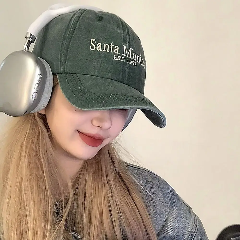 Gorra de béisbol bordada con letras vintage, protección solar más pequeña, sombrero con visera, sombrero para el sol para parejas - imagen 4