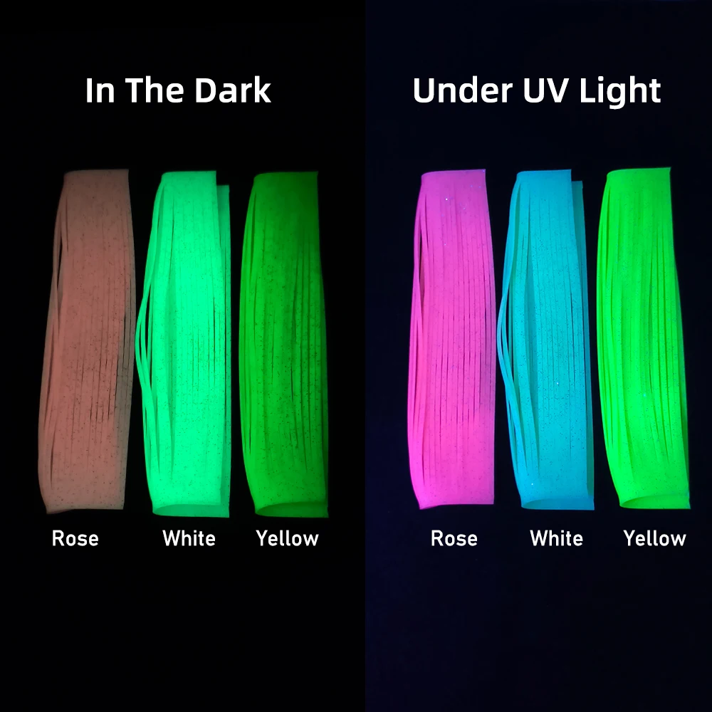 Falda de silicona con purpurina de 2mm de ancho, atado de moscas, piernas de goma suave, Popper de pesca, Buzzbait, serpentina de agua salada, señuelo para cabeza Jig, Material DIY - imagen 2