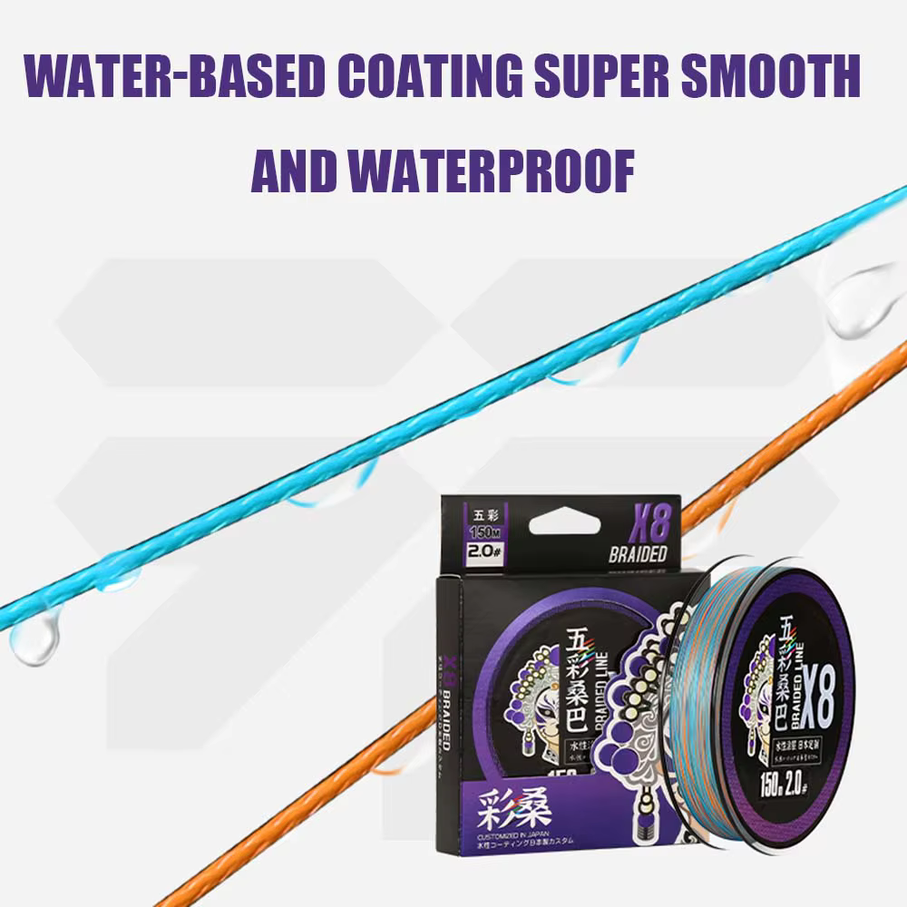 Línea de pesca de PE X8, línea de pesca trenzada de 150m, 300m, 1000m, súper tensión, fuerte resistencia, línea de pesca multifilamento suave - imagen 5