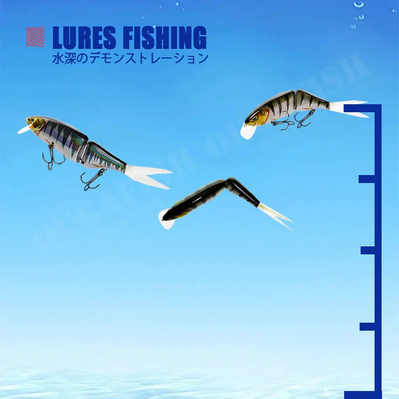 Señuelo de Pesca grande, cebo duro Artificial, 185mm, 220mm, articulado, Predator, Wobbler, piscardo, Lucio, Accesorios de Pesca, aparejos de Mar - imagen 5