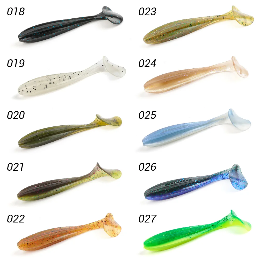 DYY-Cebo blando de silicona con cola de paleta, Artificial Swimbait señuelo, cabeza de plantilla Wobblers, sábalo vivo, Lucio, 8,5 cm, 5,4g, 8 piezas - imagen 5