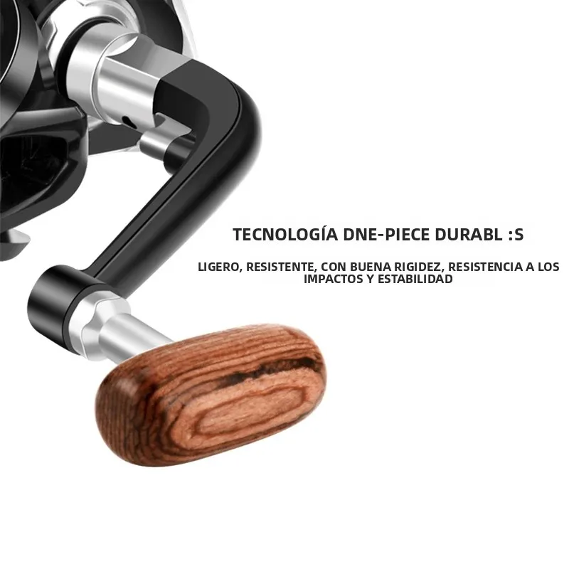 Huidiao-Mini carrete giratorio ligero, serie 500/800, relación de engranaje 5,2: 1, carrete de pesca en hielo, mango Reversible, carrete de Metal para invierno - imagen 5