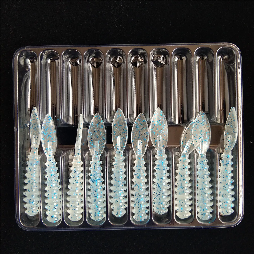 TSURINOYA 36mm 4,2g 50 Uds Ajing pesca señuelo suave PROMENADE Rockfish MEBARU silicona plásticos blandos UV señuelo de pesca - imagen 3