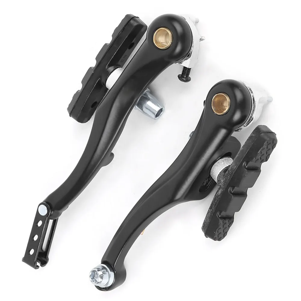 Juego de frenos en V de aleación de aluminio duradero, juego de frenos de bicicleta negro fácil de instalar, color negro para bicicletas de montaña y de carretera - imagen 5