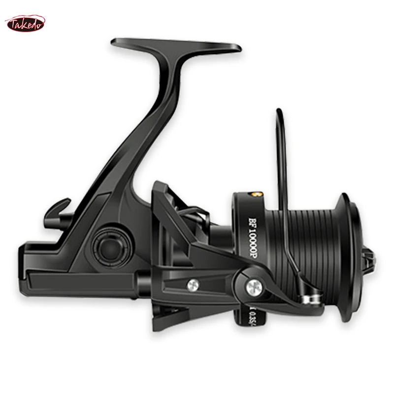 TAKEDO-Carrete de pesca de agua salada, carretes de pesca de carpa, carrete giratorio, arrastre máximo 15kg, AS01, 8000-12000, Retio de engranajes 4,1:1 - imagen 4