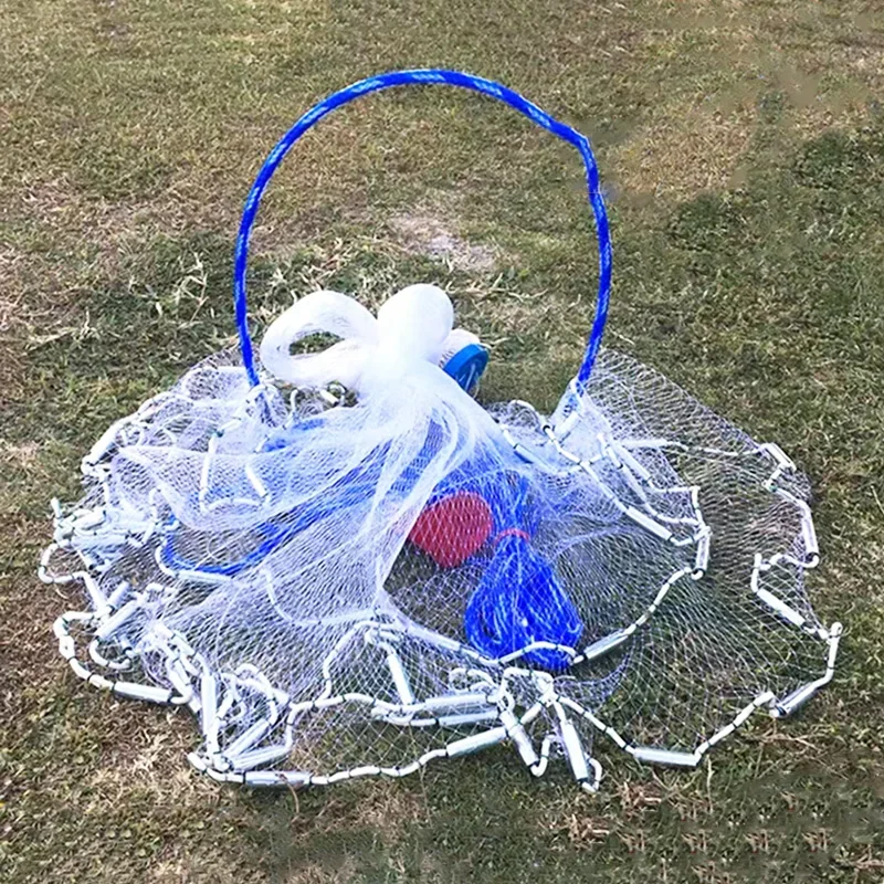 Lawaia-red de pesca colgante de acero, herramienta de pesca automática, estilo Fundición a mano, 240/300/360/420 - imagen 3