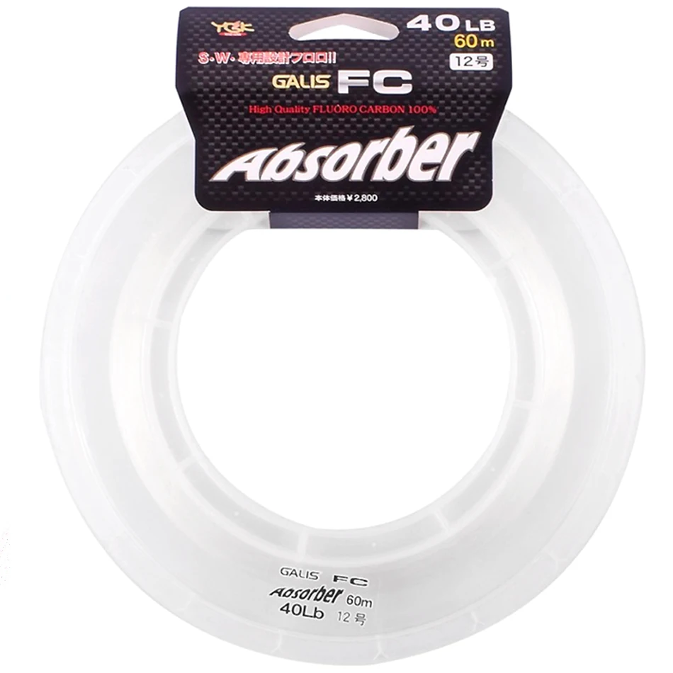 YGKFC Galis FC Absorber – Líder fluorocarbono invisible para mar y río