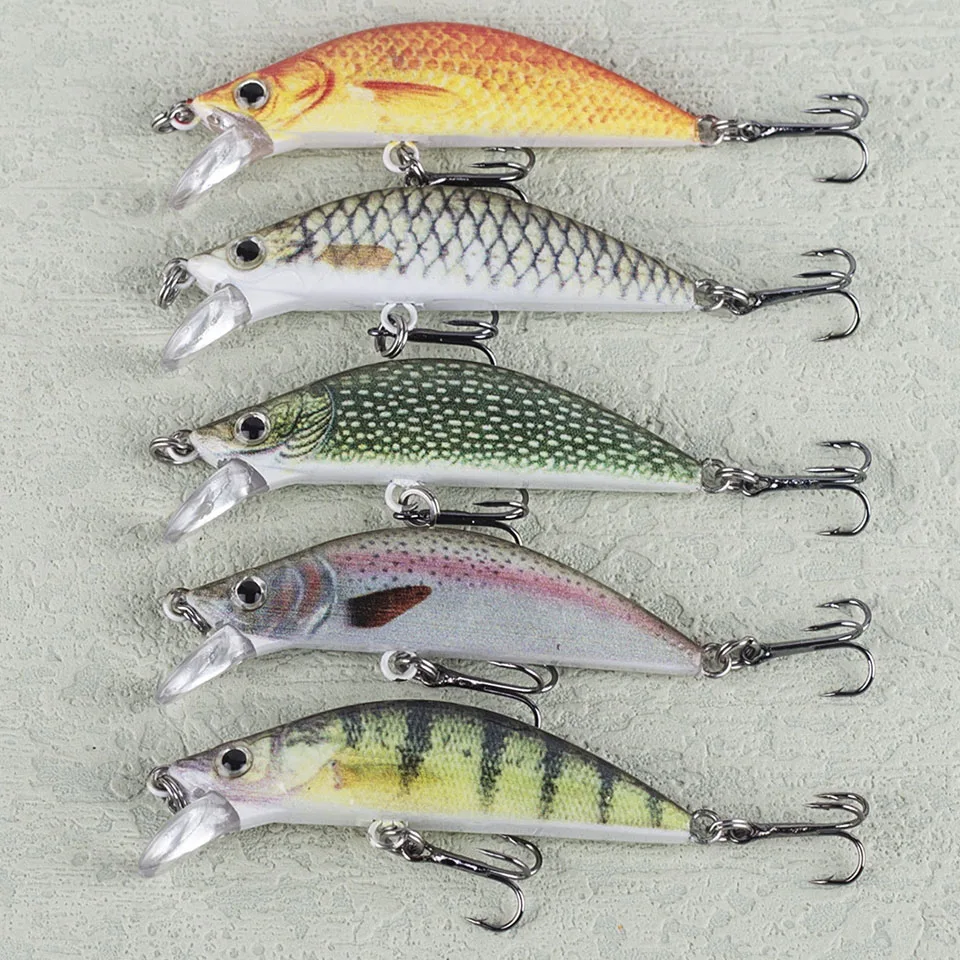 WALK FISH-señuelo de Pesca Wobbling de diseño japonés, 55mm, 5,5g, que se hunde piscardo, cebos artificiales para perca, lubina, Lucio, trucha - imagen 5