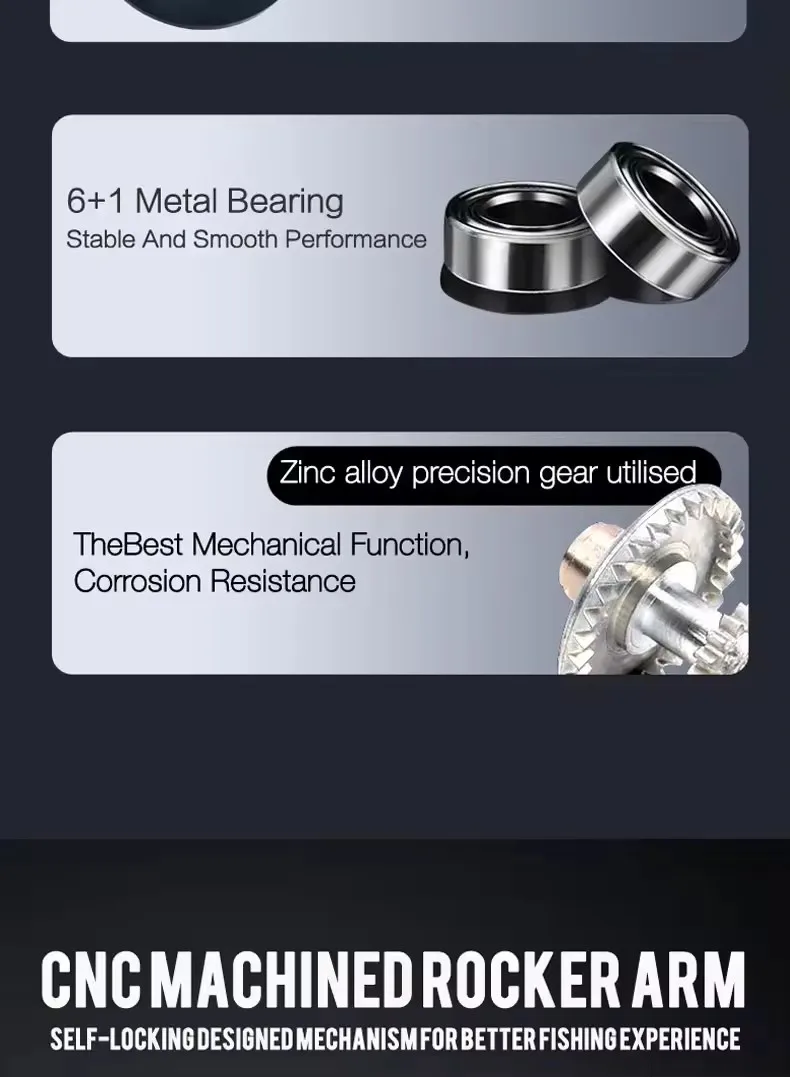 RYOBI-carrete giratorio RANMI AOTAKA XP PLUS para pesca en el mar, 2000/3000/4000 BB 6 + 1, excelente relación de engranaje de potencia de arrastre 6,2: 1, caña de señuelo - imagen 5