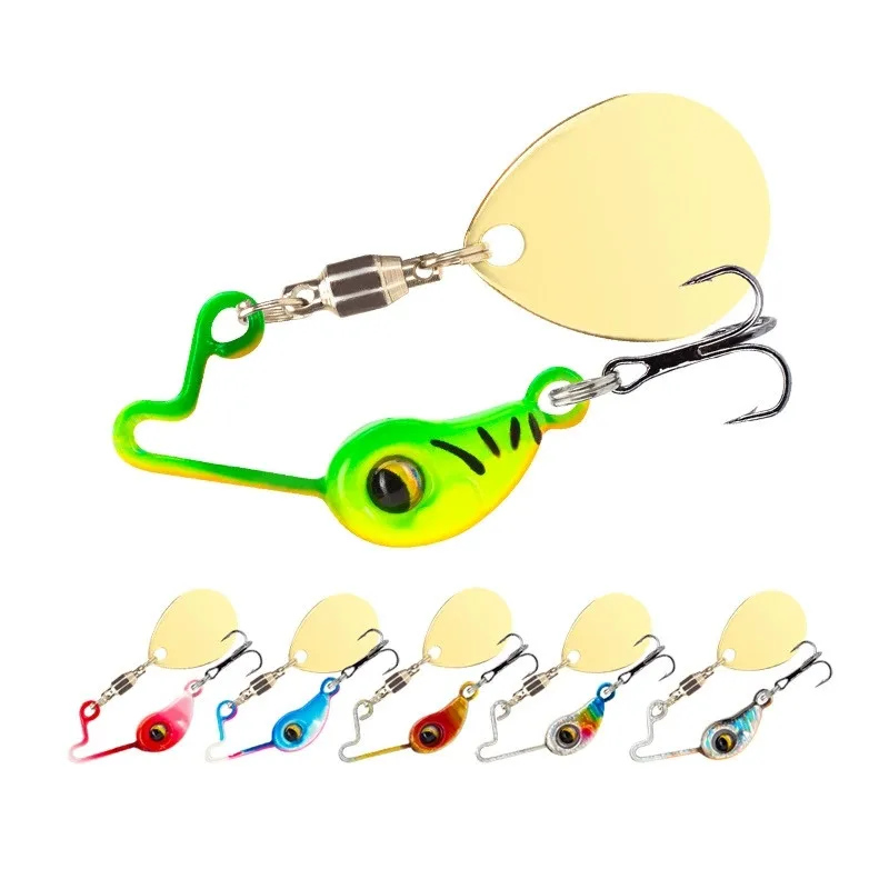 Nuevo 4g/8g Metal VIB Micro señuelo de pesca Spinner hundimiento cuchara giratoria Pin Crankbait lentejuelas cebos aparejos de pesca - imagen 4
