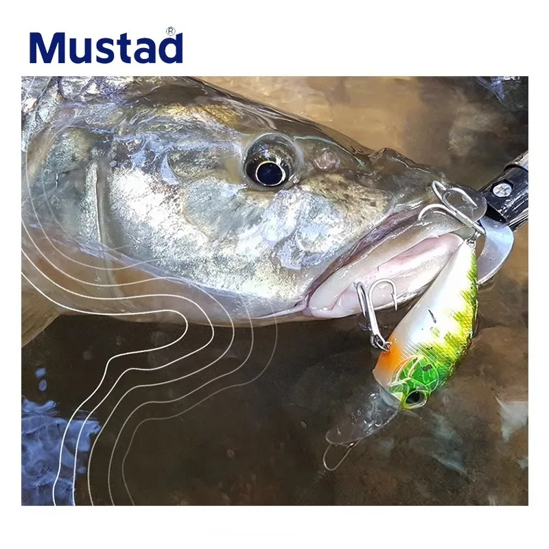 Mustad 36341NP-DP tres ganchos principales subgancho de carretera gancho de tres garras 2x reforzado resistente a la corrosión tres ancla gancho anclaje pescado - imagen 5