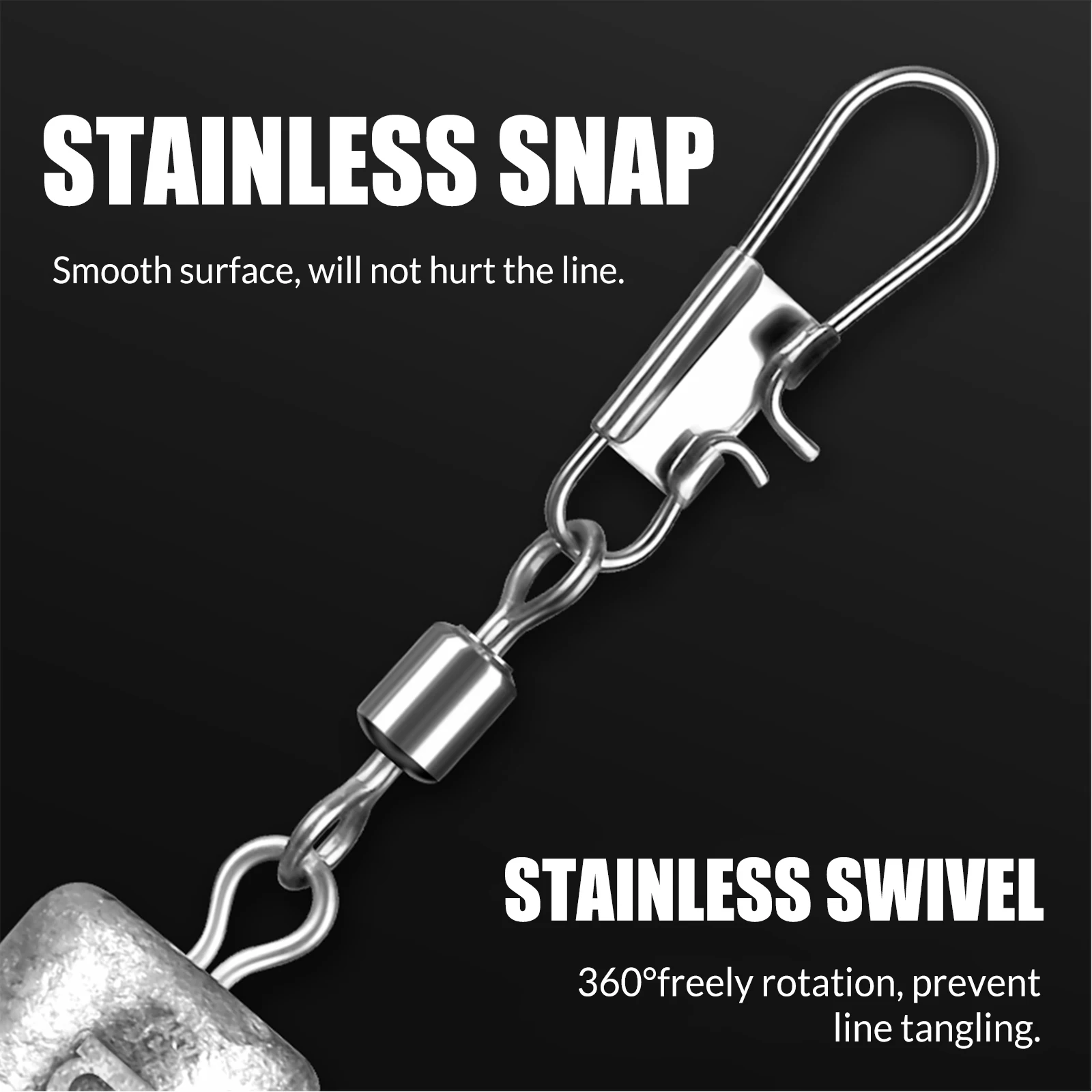 Plomo de peso de pesca de 9KM con conectores a presión de enclavamiento, pesas de bala de plomo de pesca de 5g-40g para pesca de lubina en agua salada - imagen 3