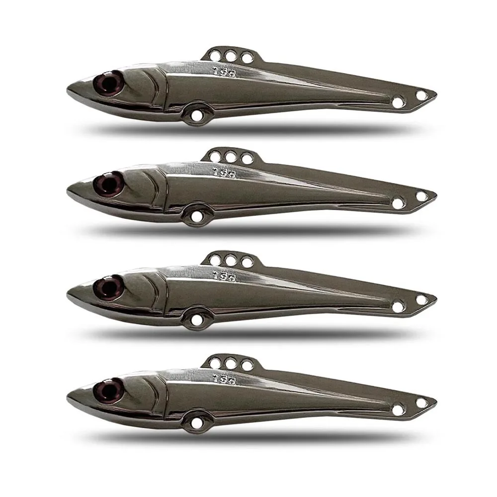 CF señuelo de cuchara VIB, cebo de Barracuda de Metal, aparejos de pesca Freshwate cromados, 65mm, 15g, 73mm, 20g - imagen 3