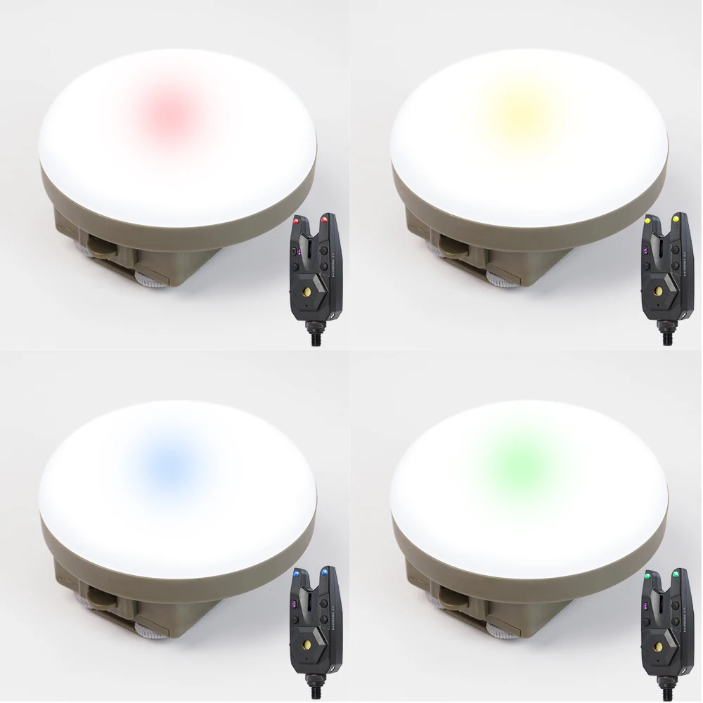 Hirisi-Juego de alarma inalámbrico para pesca de carpa, con luz de Camping, indicador de alarma de mordida impermeable, accesorios de pesca S7-4D - imagen 4