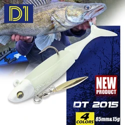 D1 Jig Head vinilo minnow negro hundimiento fácil con lentejuelas